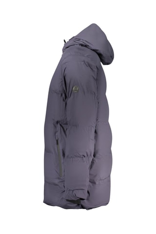 Gewatteerde Jas met Capuchon - Zwart en blauw