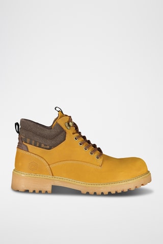 Hoge Leren Boots - Geel