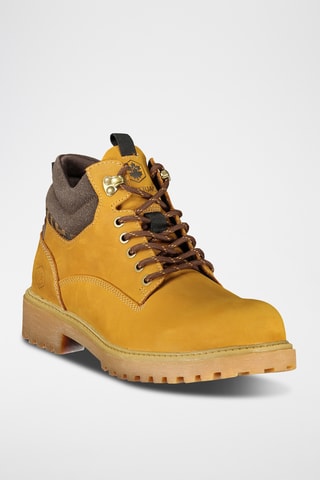 Hoge Leren Boots - Geel