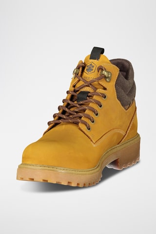 Hoge Leren Boots - Geel