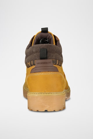 Hoge Leren Boots - Geel