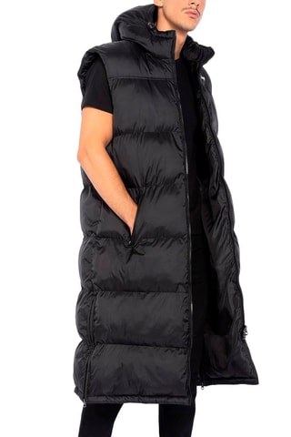 Doudoune longue à capuche - 2190Max - Noir