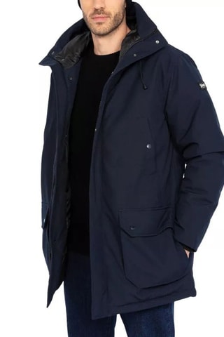 Parka à capuche - Elder - Noir et bleu