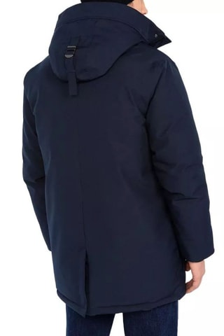 Parka à capuche - Elder - Noir et bleu