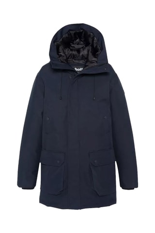 Parka à capuche - Elder - Noir et bleu