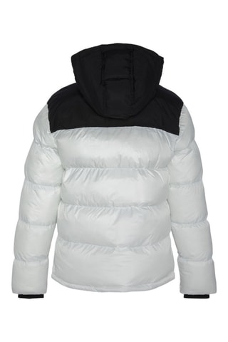 Doudoune à capuche - Utah2 - Blanc et noir