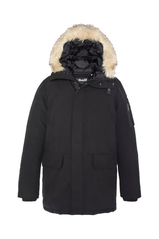 Parka à capuche - Nelson20 - Noir et beige