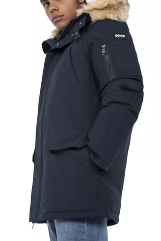 Parka à capuche - Nelson20 - Beige et bleu