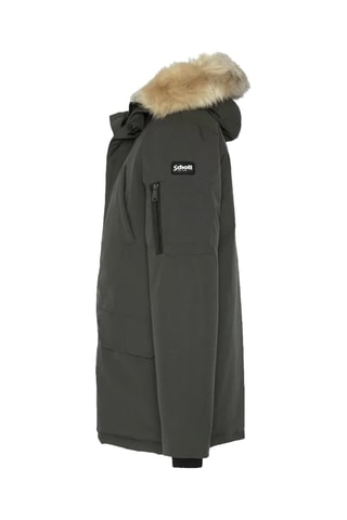 Parka à capuche - Nelson21 - Noir, beige et vert