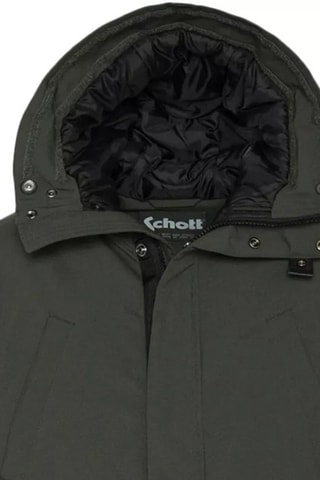 Parka à capuche - Nelson21 - Noir, beige et vert