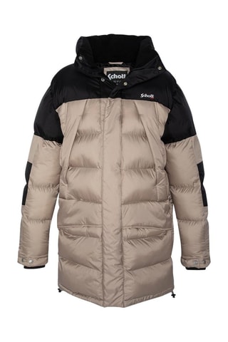 Doudoune à capuche - Ontario - Beige et noir