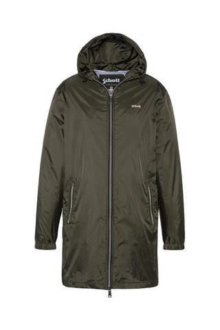 Parka à capuche - Clyde - Noir et vert