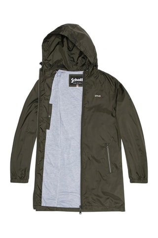 Parka à capuche - Clyde - Noir et vert
