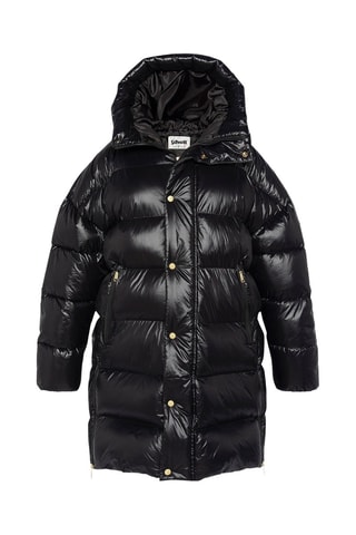Doudoune longue à capuche - Courtney2W - Bleu, marron et noir