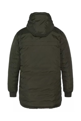 Veste longue réversible à capuche - Riverso2 - Bleu et vert