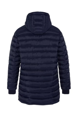 Veste longue réversible à capuche - Riverso2 - Bleu et vert