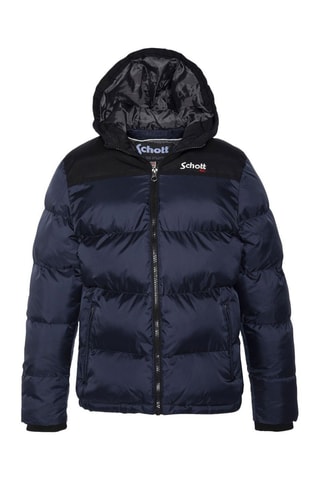 Doudoune à capuche - Utah2B - Noir et bleu