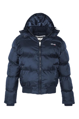 Doudoune à capuche - Chicago - Blanc, rouge et bleu