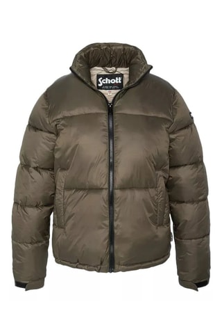 Doudoune - Quiltee - Blanc, noir et vert
