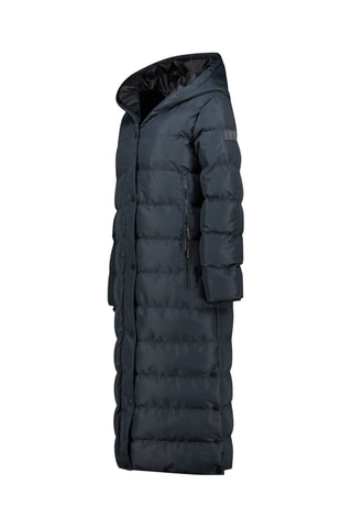 Anorak largo con capucha Belenana - Negro, azul y gris