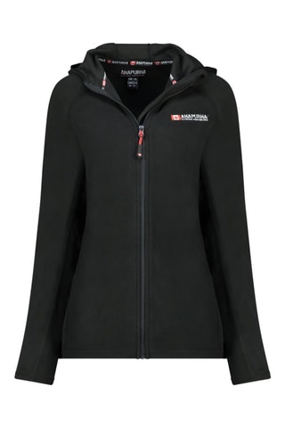Chaqueta polar con capucha Tugoodana - Blanco, negro y rojo