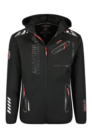 Chaqueta Softshell con capucha Royautana - Negro