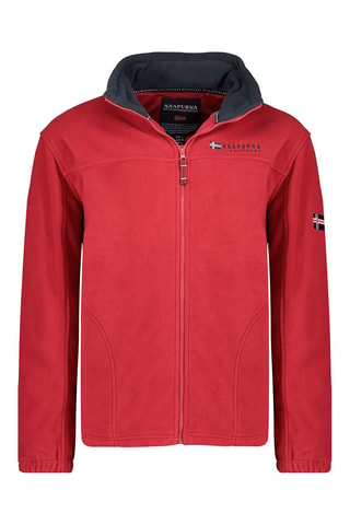 Chaqueta polar Uranium - Blanco, negro y rojo