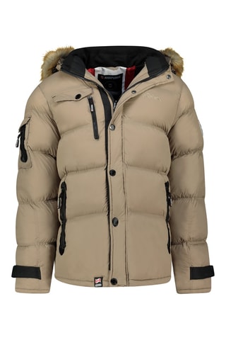 Anorak con capucha Biwa - Blanco, negro y beige