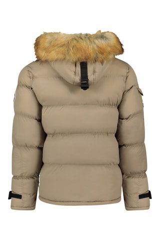 Anorak con capucha Biwa - Blanco, negro y beige
