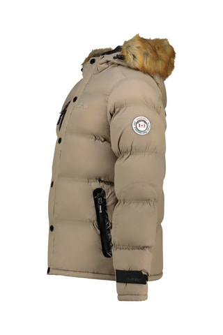 Anorak con capucha Biwa - Blanco, negro y beige