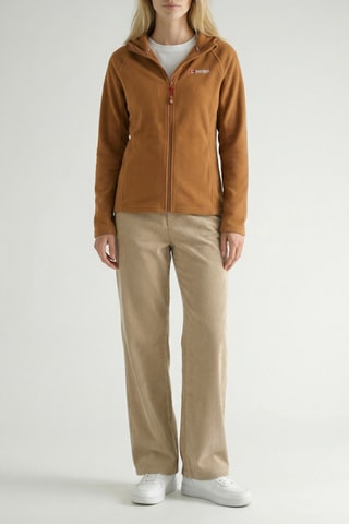 Chaqueta polar con capucha Tugoodana - Rojo y marrón