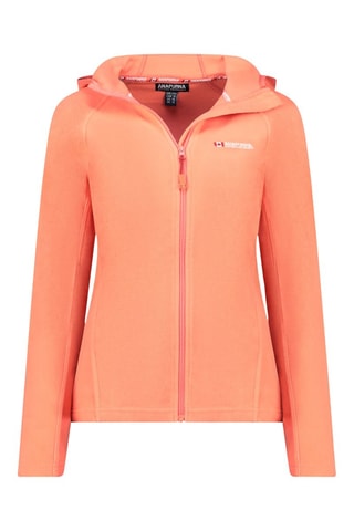 Chaqueta polar con capucha Tugoodana - Blanco, rojo y naranja