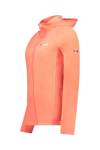 Chaqueta polar con capucha Tugoodana - Blanco, rojo y naranja