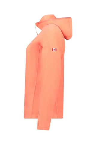 Chaqueta polar con capucha Tugoodana - Blanco, rojo y naranja
