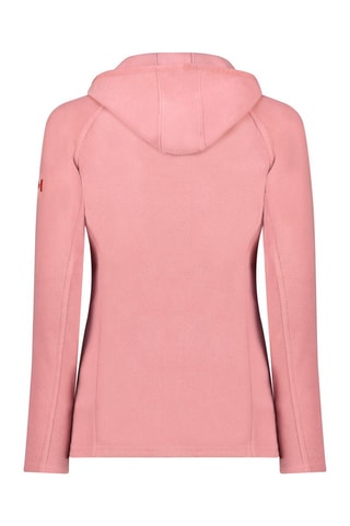 Chaqueta polar con capucha Tugoodana - Blanco y rosa