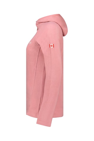 Chaqueta polar con capucha Tugoodana - Blanco y rosa