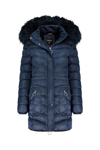 Parka acolchada con capucha Civilana - Azul marino
