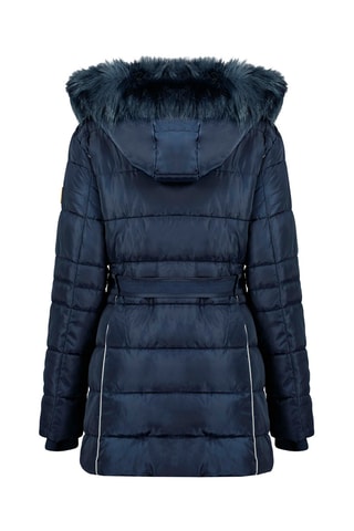 Anorak largo con capucha Beckana - Azul marino