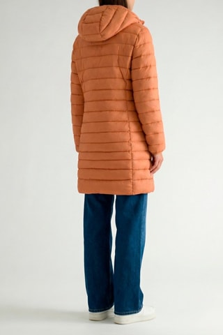 Anorak largo con capucha Akitalana - Marrón y gris