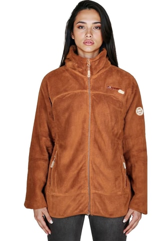Chaqueta polar - Blanco y marrón