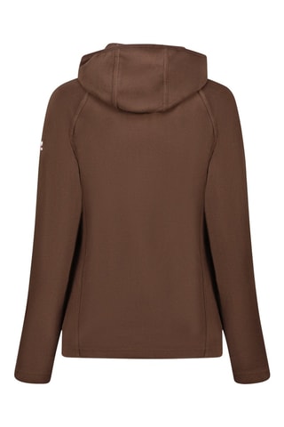 Chaqueta polar con capucha Tugoodana - Blanco, marrón y rojo