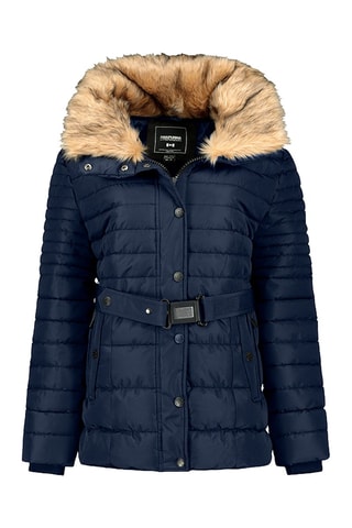 Parka Bellenana - Azul, marrón y negro