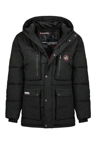 Parka con capucha Albertana - Negro