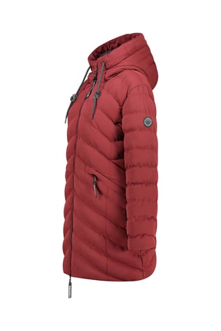 Anorak largo con capucha Clarisana - Burdeos