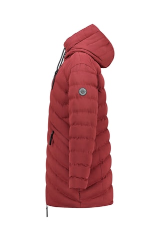 Anorak largo con capucha Clarisana - Burdeos