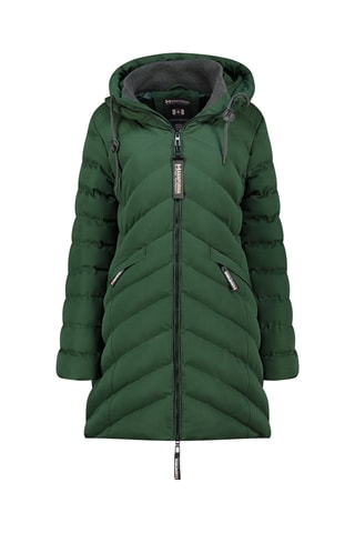 Anorak largo con capucha Clarisana - Verde oscuro