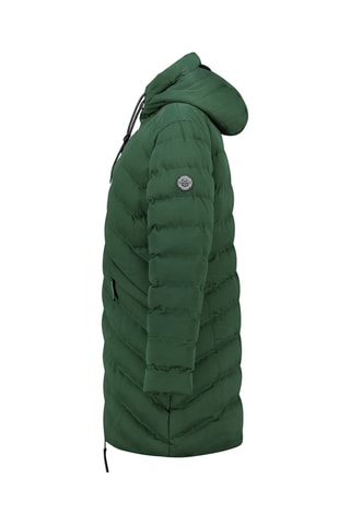 Anorak largo con capucha Clarisana - Verde oscuro