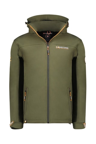 Chaqueta Softshell Takeniana - Blanco, naranja y verde