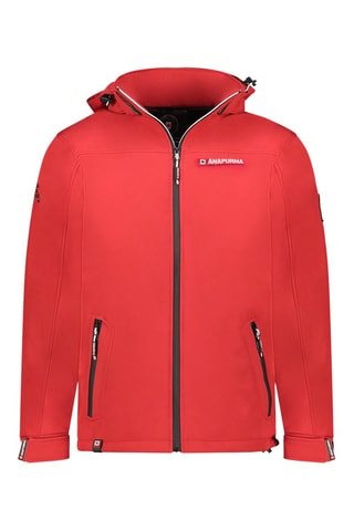 Chaqueta Softshell Takeniana - Blanco, negro y rojo
