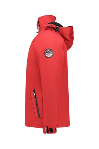 Chaqueta Softshell Takeniana - Blanco, negro y rojo